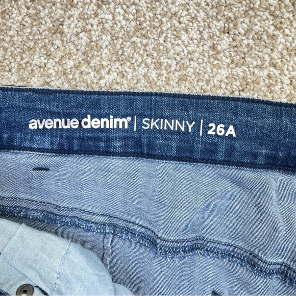 New Avenue Blue Denim Jeans Women’s size 26 A Stretch - Picture 9 of 14